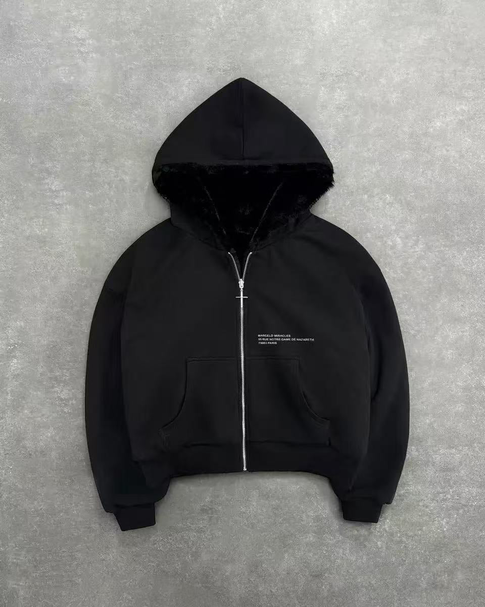Damen Fleecejacke mit Wendefutter im Tierdesign Drune