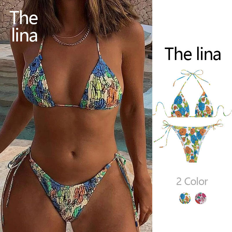 Damen Raffinierter Triangelbikini Drune