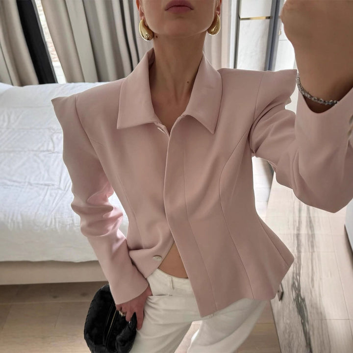 Damen Modischer Blazer mit strukturiertem Schnitt Drune