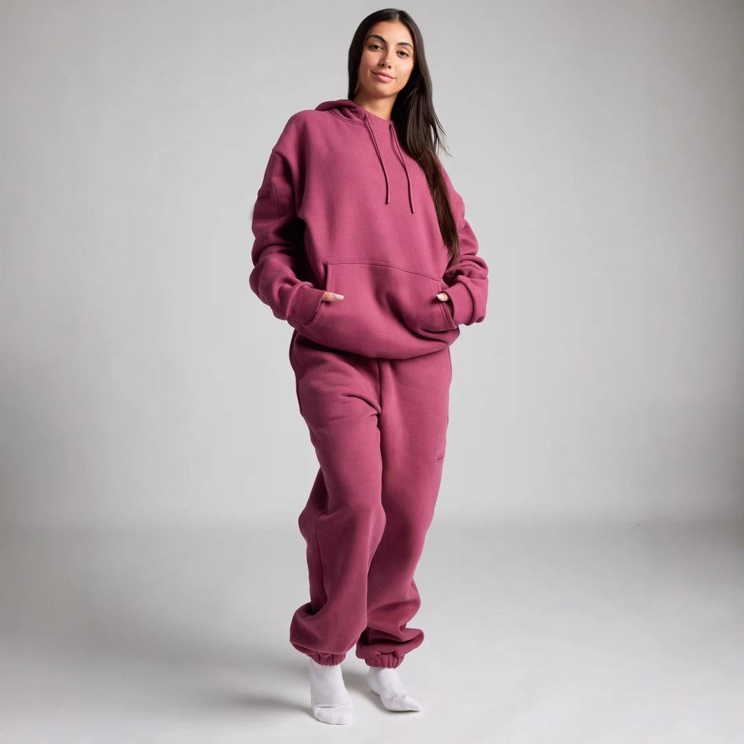 Damen Kuschelhoodie mit integrierter Schlafmaske Drune