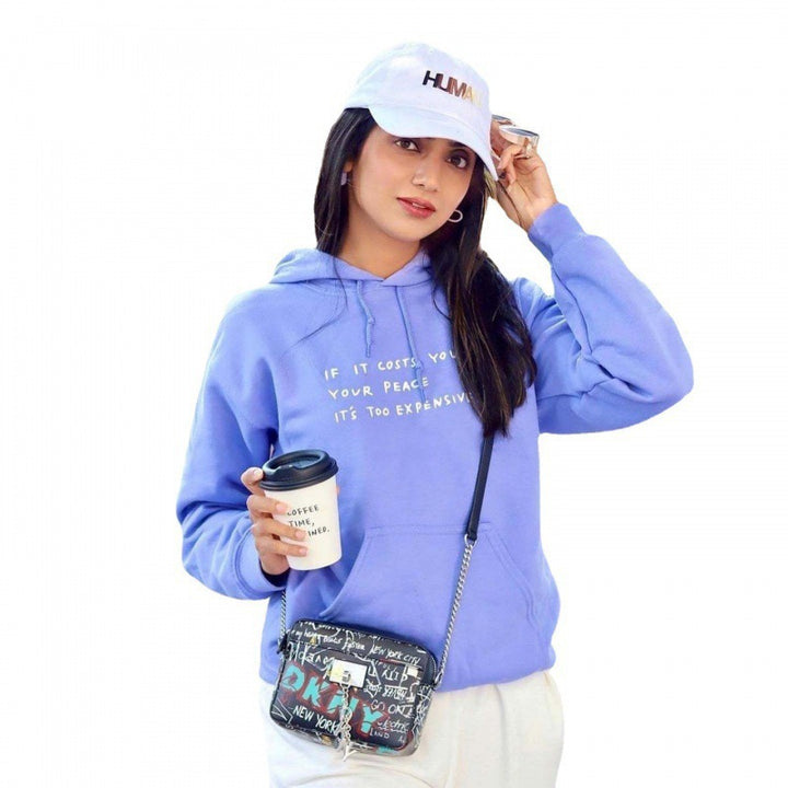 Damen Kapuzensweater mit inspirierendem Spruch und bequemer Passform Drune