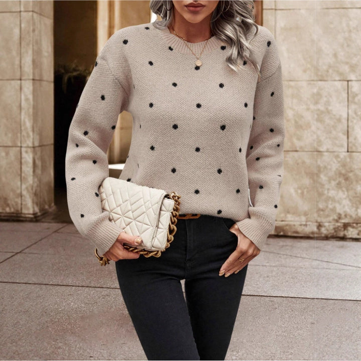 Damen Pullover mit verspieltem Muster und komfortablem Schnitt Drune