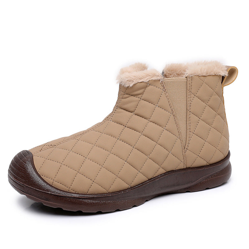Damen Warmgefütterte Stiefeletten mit elastischem Einstieg und rutschfester Sohle Drune