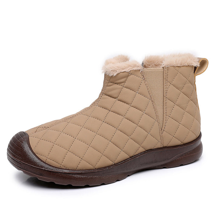 Damen Warmgefütterte Stiefeletten mit elastischem Einstieg und rutschfester Sohle Drune