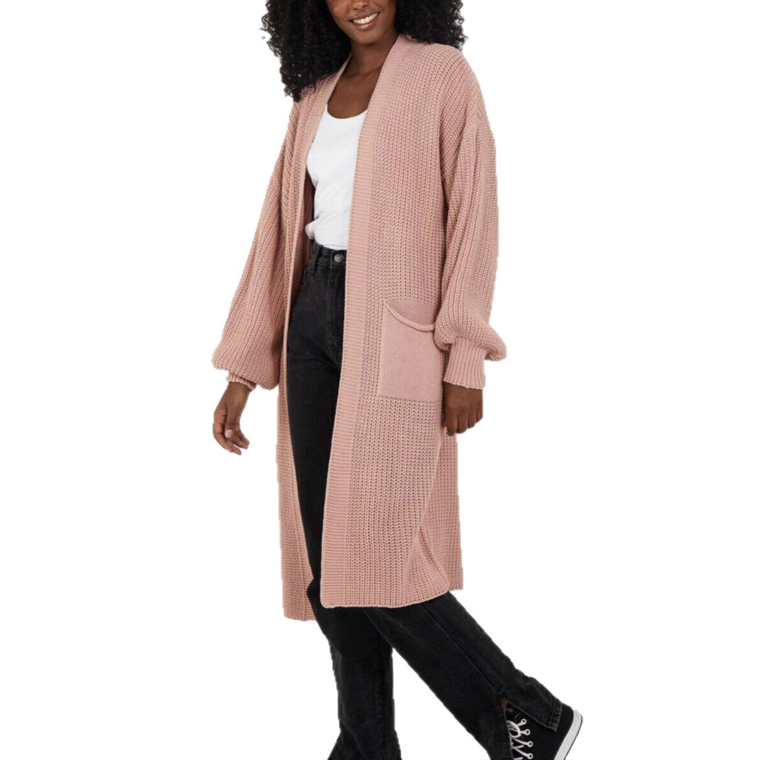 Damen Langstrickjacke mit lässigem Oversized-Schnitt und voluminösen Ärmeln Drune