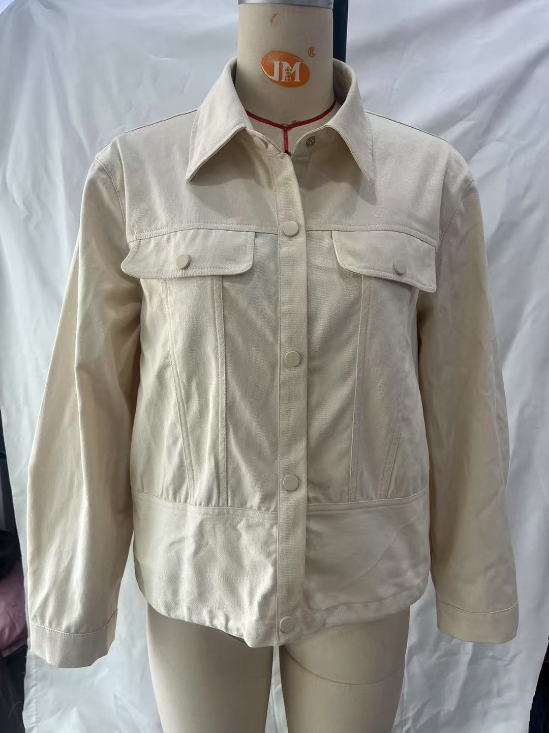 Damen modische Utility-Jacke mit großen Taschen und trendigem Schnitt Drune