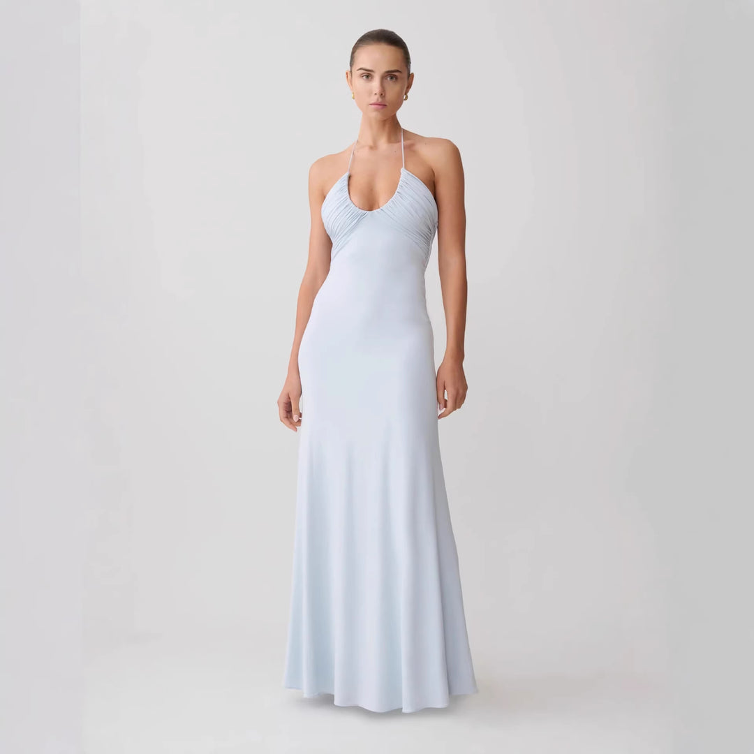Damen Maxikleid mit raffinierter Drapierung Drune