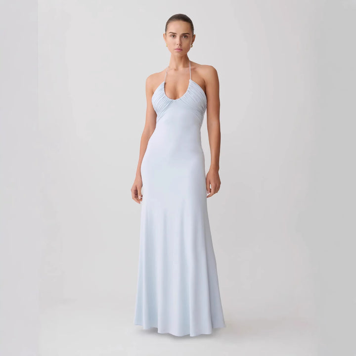 Damen Maxikleid mit raffinierter Drapierung Drune