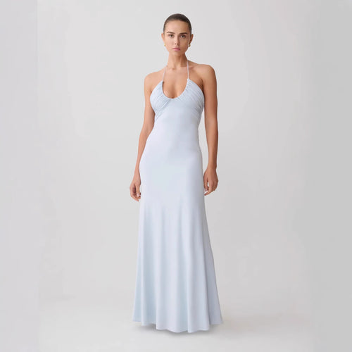 Damen Maxikleid mit raffinierter Drapierung Drune