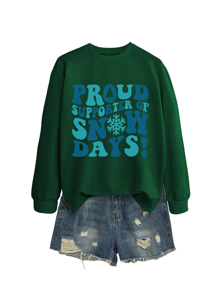 Damen Sweatshirt mit kreativem Aufdruck und lässigem Schnitt Drune
