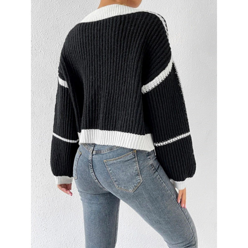 Damen Großer Strickcardigan mit voluminösen Ärmeln Drune