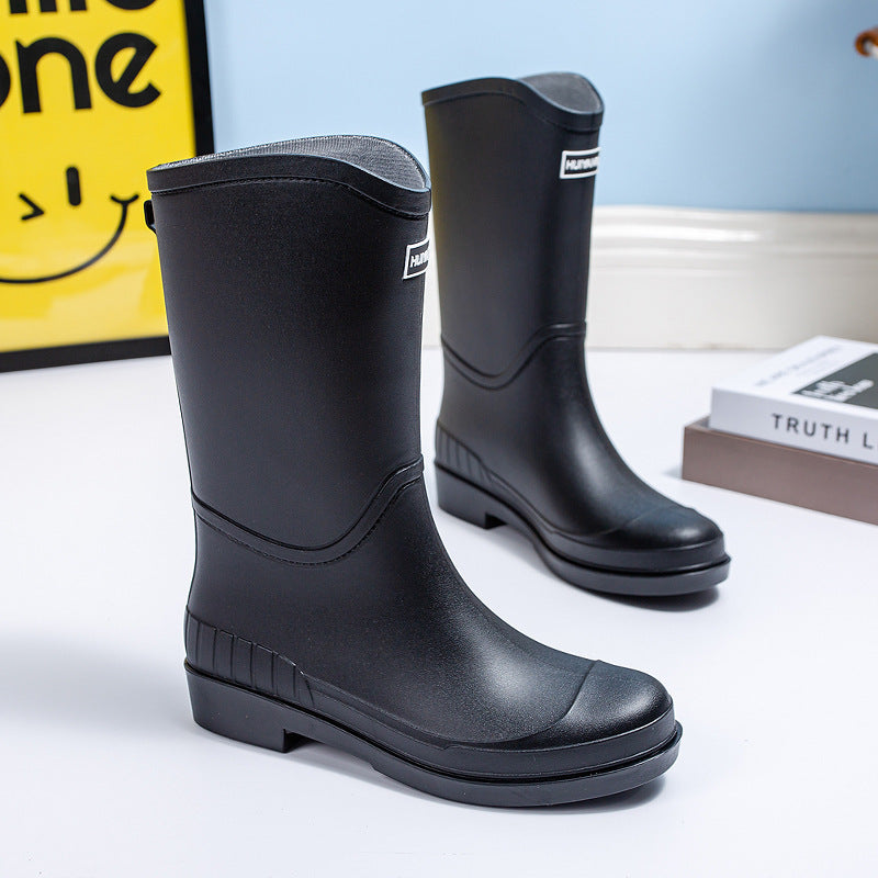 Damen Hochwertige und wetterfeste Gummistiefel mit rutschfester Sohle und bequemem Einstieg Drune