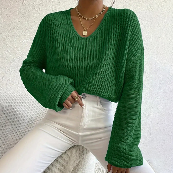 Damen Strickpullover mit luftiger Ajour-Muster und hochwertigen Details Drune