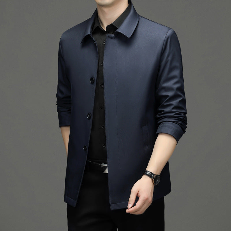 Herren lässige Blousonjacke mit modischem Schnitt und praktischen Taschen Drune