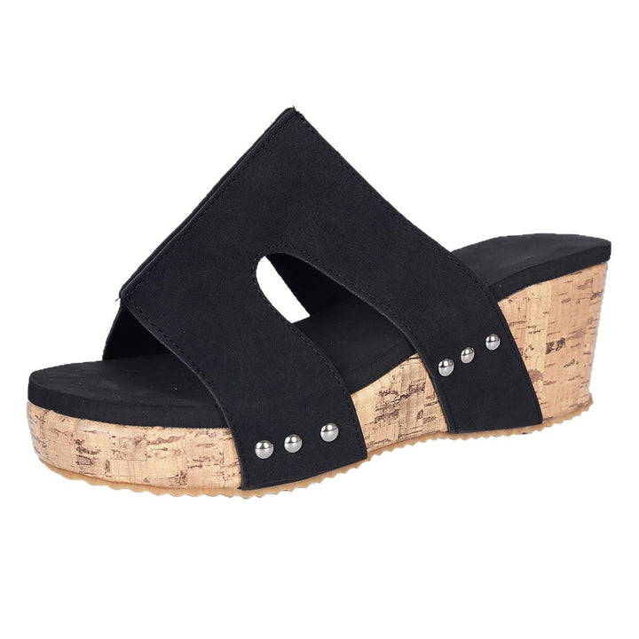 Damensandalen mit Plattform Drune