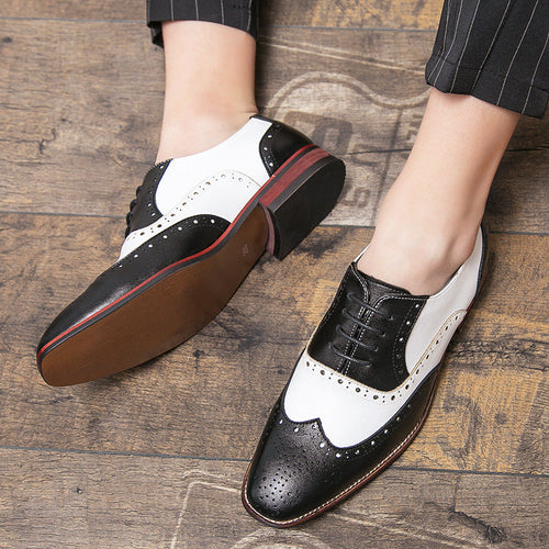 Damen elegante Brogues aus hochwertigen Leder mit klassischem Design Drune