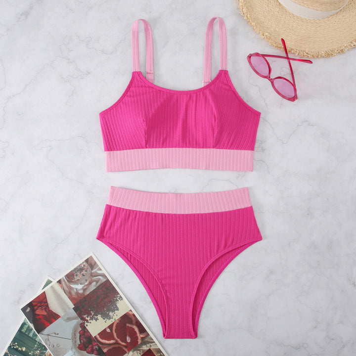 Damen Sport-Bikini-Set mit elegantem Design und verstellbaren Trägern Drune