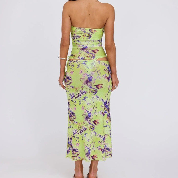 Damen Strandkleid mit verstellbarem Bund Drune