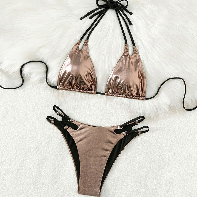 Damen Triangel-Bikini mit eleganten Schnürdetails Drune