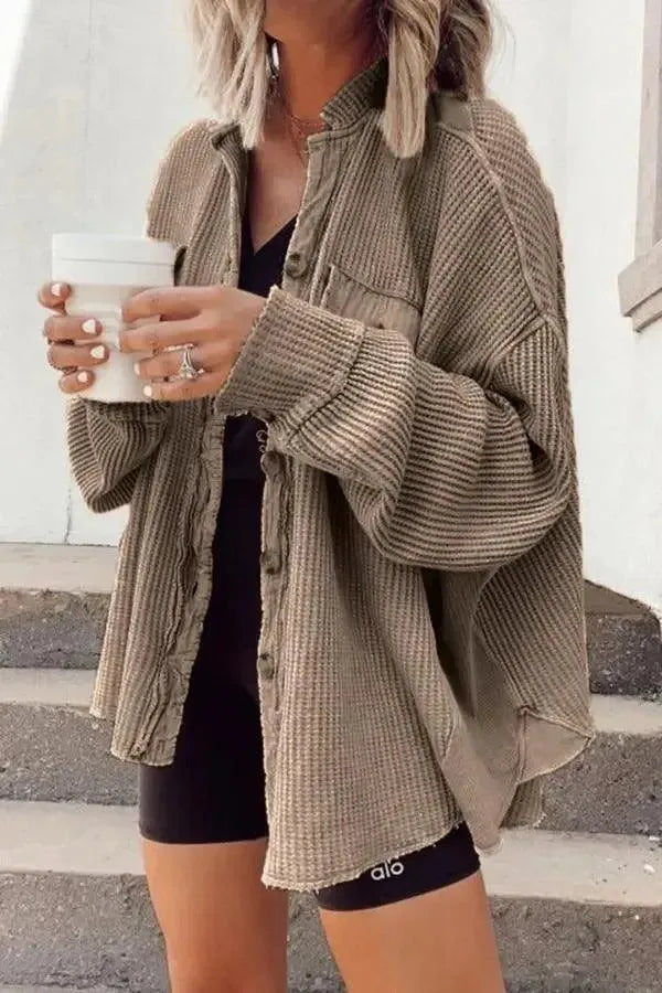 Drune | Damen unregelmäßige Hemdjacke