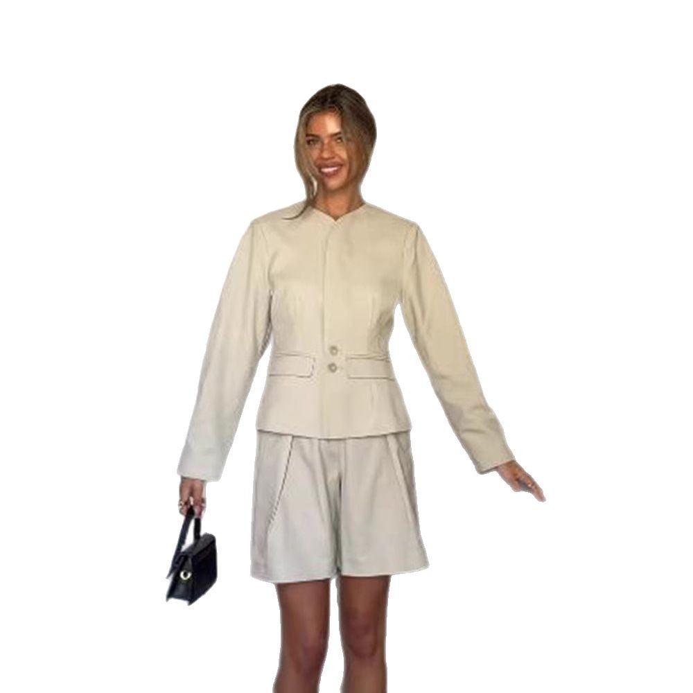 Damen elegantes Blazer-Shorts-Set Drune