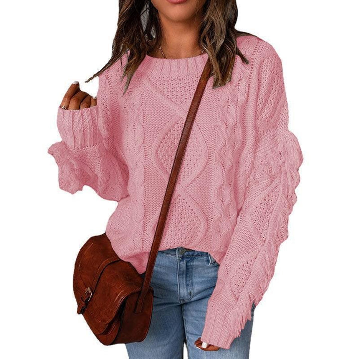 Damen Pulli mit strukturiertem Strick Drune