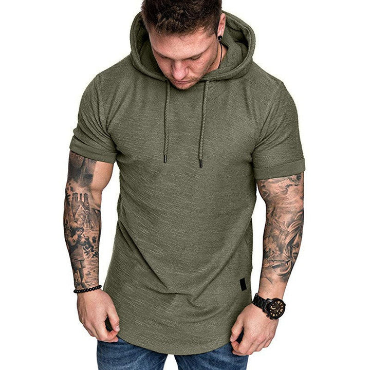 Herren Kapuzen-T-Shirt mit strukturiertem Design und lässigem Schnitt Drune