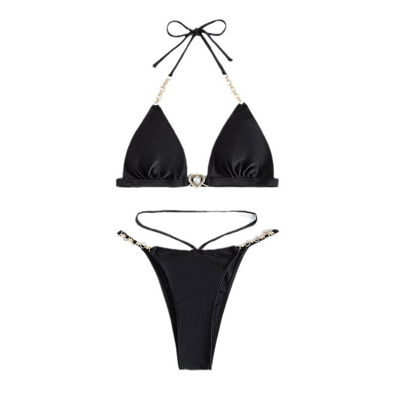 Damen Triangel-Bikini mit verführerischem Schmuckdetail Drune