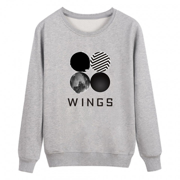 Damen Sweatshirt mit kreativem Grafikdruck und Rundhalsausschnitt Drune