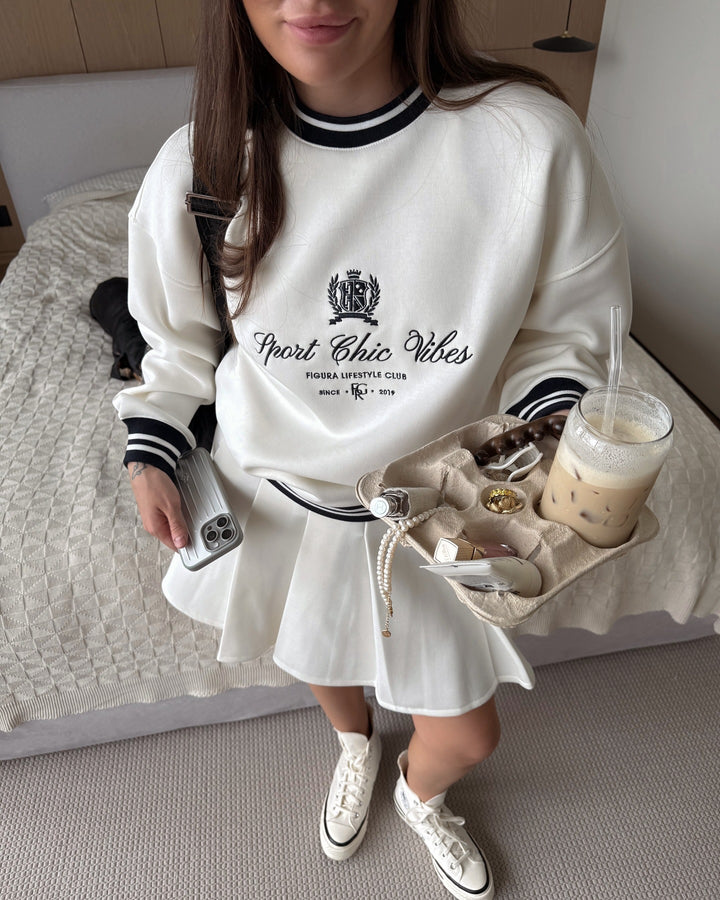 Damen Sweatshirt mit sportlichem Chic und Contrast-Details Drune