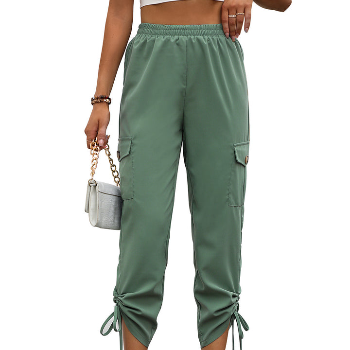 Damen Cargo-Hose mit elastischem Bund und seitlichen Schlitzen Drune