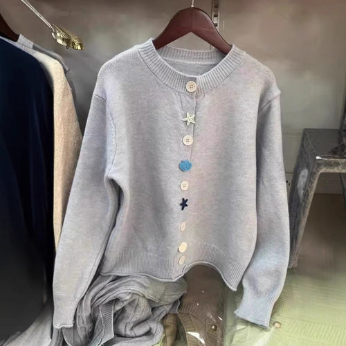 Damen verspielter Strickpullover Drune