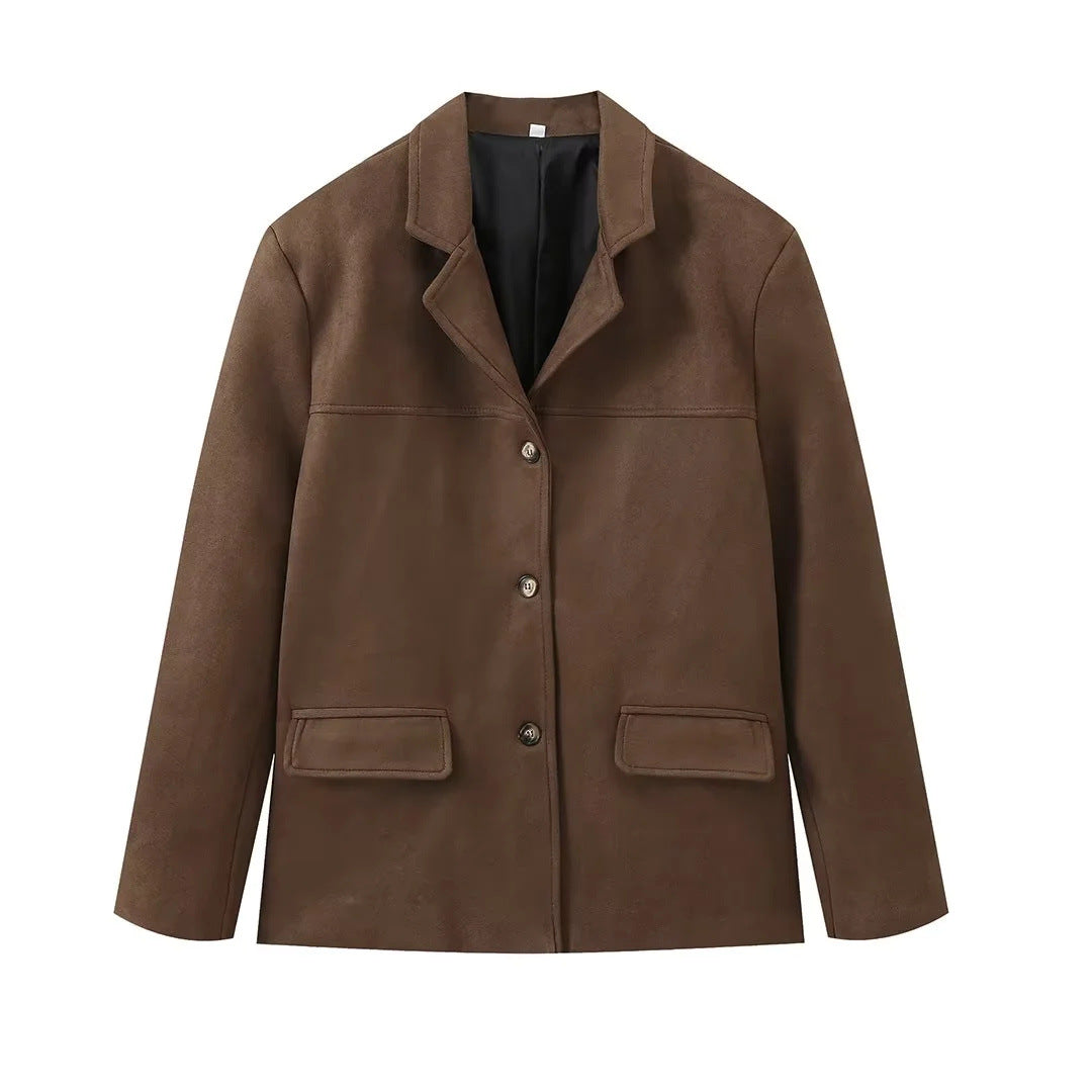 Damen Casual Blazerjacke aus hochwertigem Material Drune
