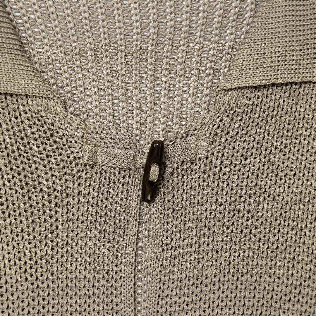 Damen leichte Strickjacke mit eleganten Knopfdetails Drune