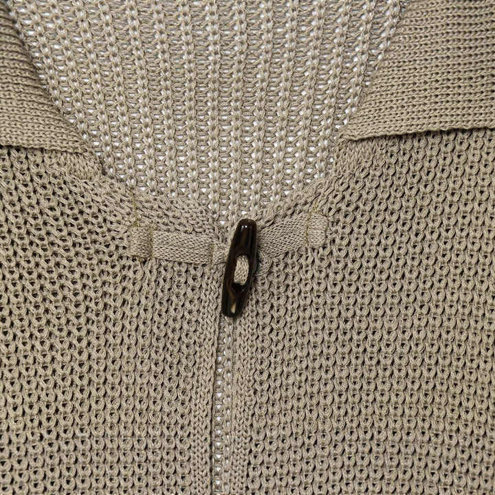 Damen leichte Strickjacke mit eleganten Knopfdetails Drune