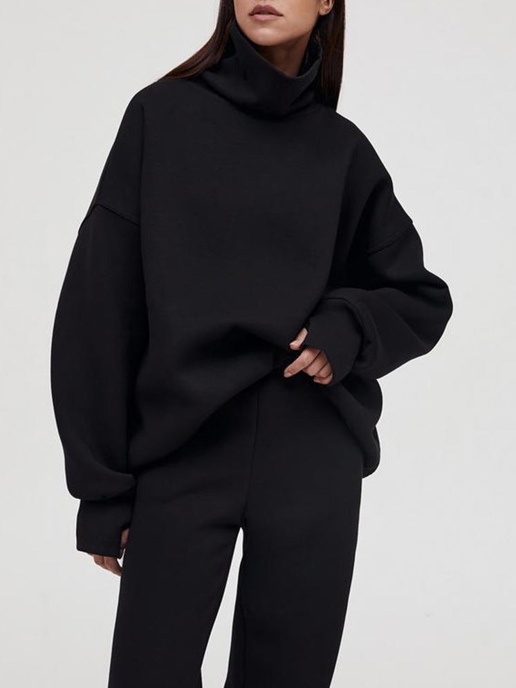 Damen kuscheliger Rollkragenpullover mit oversized Passform Drune