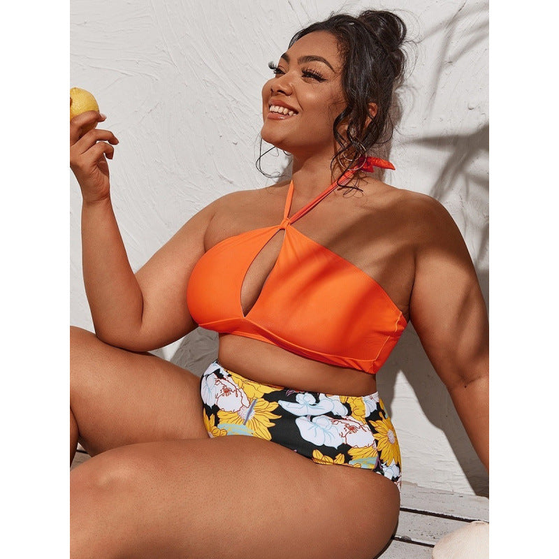 Damen Hochwertiger Cut-Out Bikini mit hohem Taillenslip und verstellbaren Trägern Drune