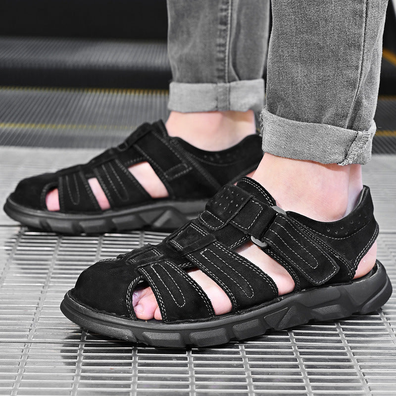 Herren bequeme Sandalen aus hochwertigem Leder Drune