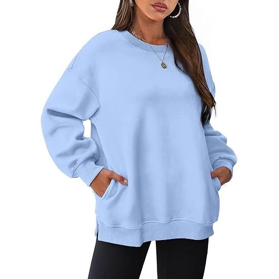 Damen lässiger Oversized Sweatshirt Drune