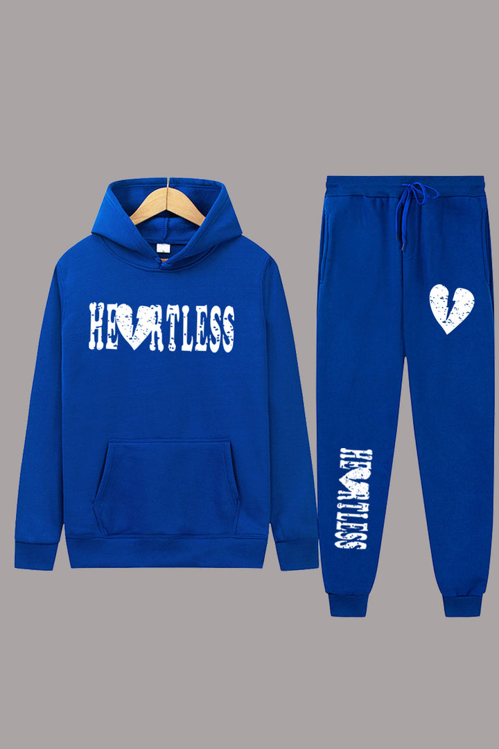 Damen Kapuzenpullover und Jogginghose Set mit auffälligem Graffiti-Design Drune
