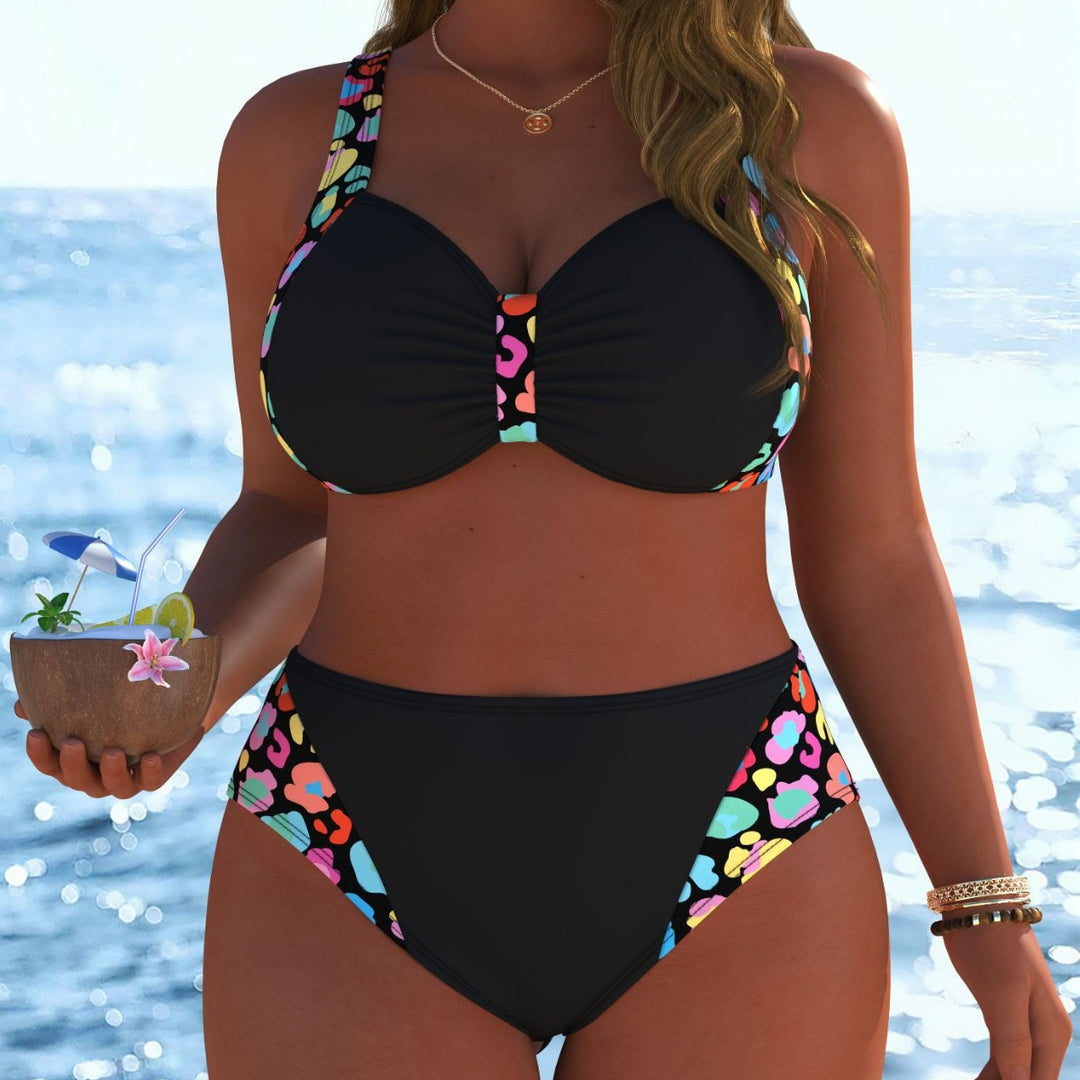 Damen Bikinis mit festem Halt und modischen Mustern Drune