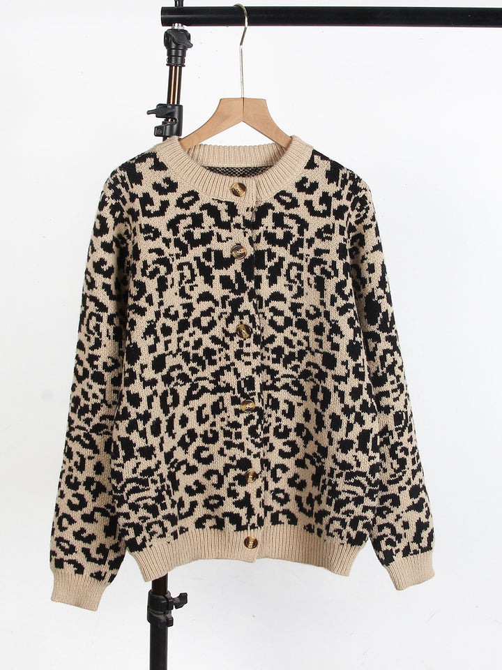 Damen lässiger Tierprints Pullover Drune