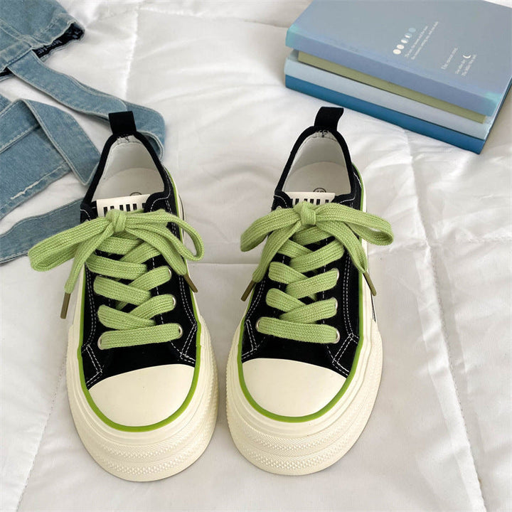 Damen Trendige Sneaker mit dicker Sohle und modischen Details Drune
