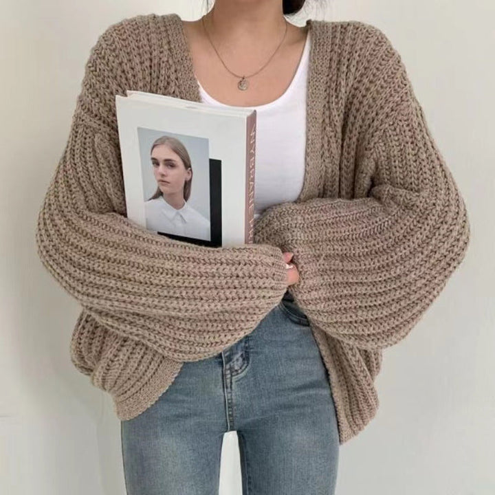 Drune | Offener Strickjacke Aus Dickem Strick Für Damen