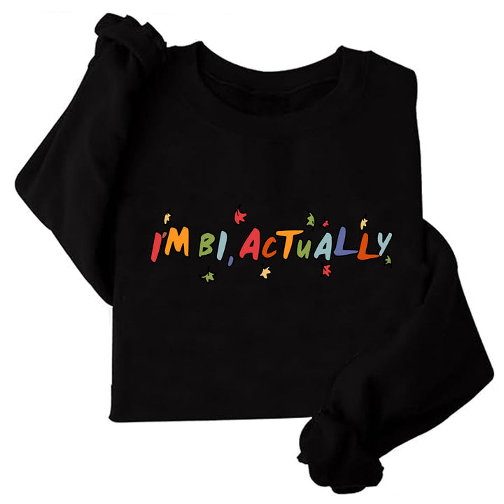 Damen Sweater mit kreativem Druck und lässigem Schnitt Drune