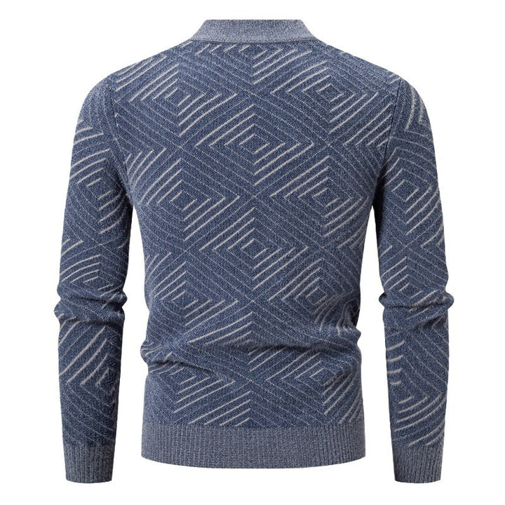 Herren eleganter Pullover mit Strukturmuster Drune