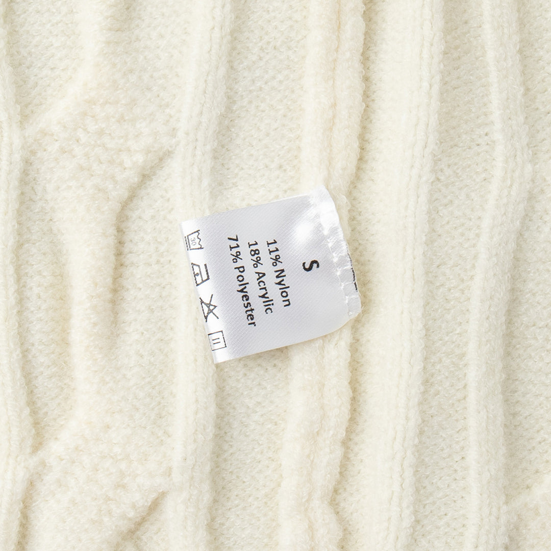 Damen Strickpullover mit Wellenmuster Drune