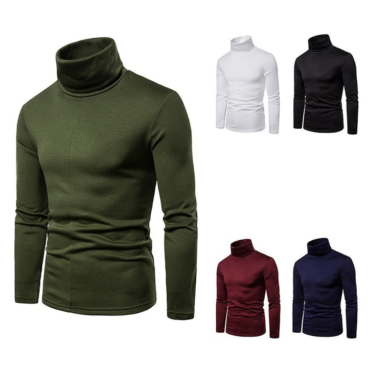 Herren Rollkragenpullover aus weichem Strickmaterial Drune