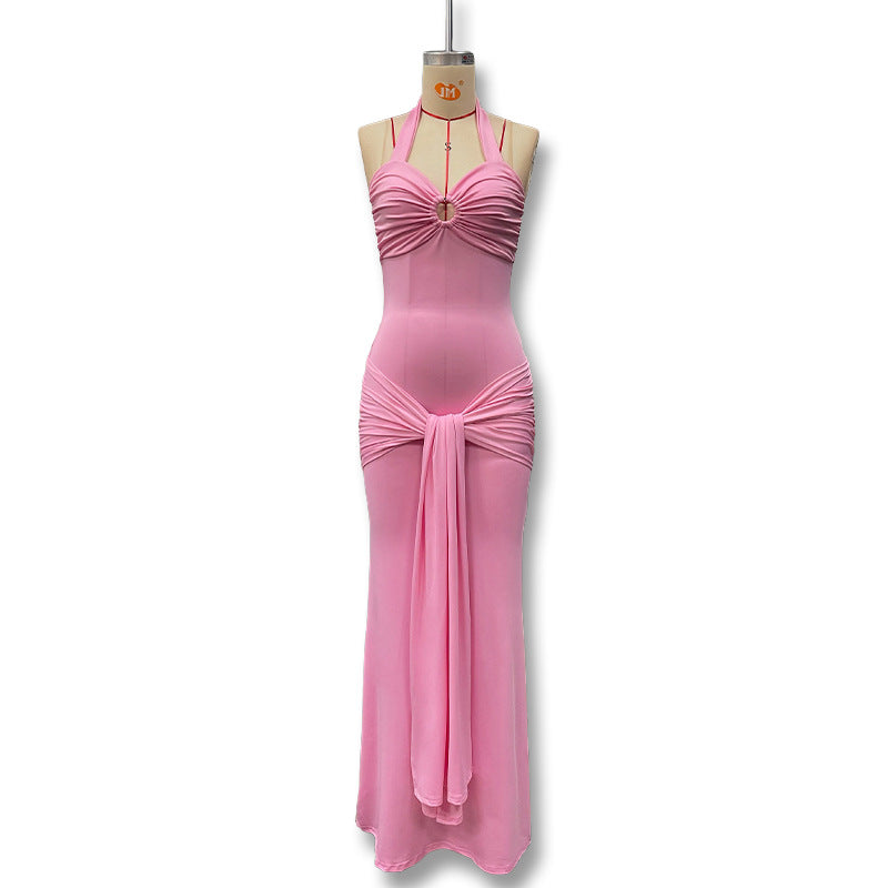 Damen Figurschmeichelndes Abendkleid mit raffiniertem Design Drune