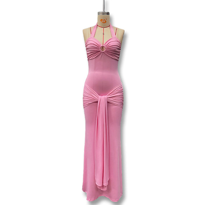 Damen Figurschmeichelndes Abendkleid mit raffiniertem Design Drune